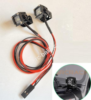 přídavné pracovní světlo + držáky + 2x LED s kabeláží