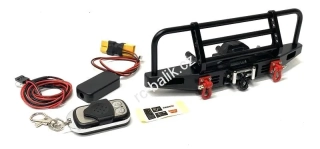 SET přední kovový nárazník TRX-4 + dvoumotorový naviják s dálkovým ovládáním + 2x LED