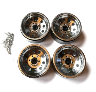 kovové chromové beadlock disky 1.9 4ks 