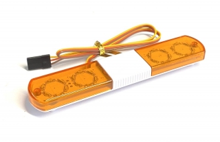 maják oranžový nízký 115mm s LED