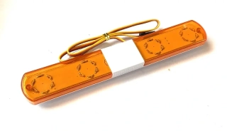 maják oranžový nízký 143mm s LED