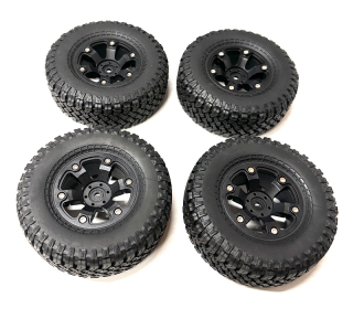 4x pneu AT 1.9" 100mm vč. beadlock disků