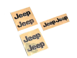polepy kovové JEEP - 6ks