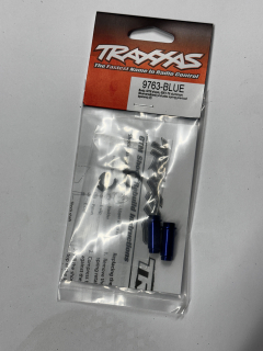 Traxxas tělo tlumiče GTM hliníkové modře eloxované (2)