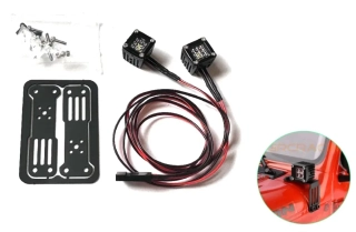 přídavné pracovní světlo + držáky + 2x LED s kabeláží