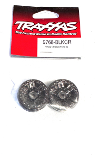 Traxxas disk 1.0" twin-spoke černý chrom (2ks)