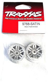 Traxxas disk 1.0" twin-spoke polomatný chrom (2)