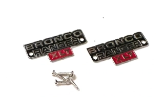 2x kovové logo (emblém, tabulka) BRONCO RANGER XLT
