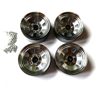 kovové beadlock disky 1.9 4ks chromové