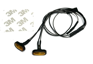 přídavné boční blinkry + 2x oranžová LED 3mm s kabeláží