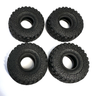 BAZAR 4x pneu s vložkou 1.0" 62x25mm - poškozené