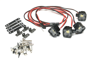 přídavné 4x pracovní světlo + držáky vč. LED s kabeláží