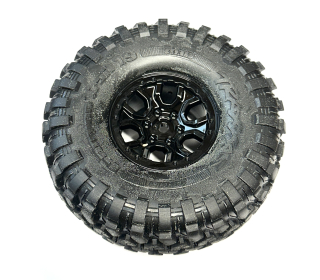 1x Traxxas kolo 1.9", disk TRX-4 černý, pneu Canyon Trail (pár)