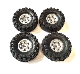 kovové beadlock disky 1.0" + pneu 58x25mm