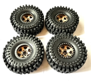 kovové deepdish beadlock disky + 4x pneu ROCK 120mm