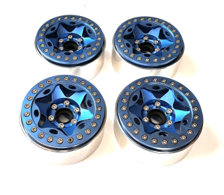 kovové beadlock disky 1.9 4ks modré
