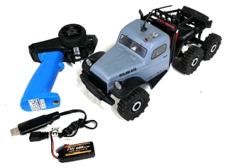 ROZBALENO - FMS 1:18 Atlas 6x6 RTR (modrý)
