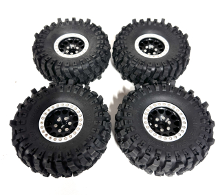 kovové beadlock disky + 4x pneu MudStrike 1.9" 118mm