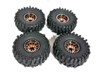 kovové deepdish beadlock disky + 4x pneu MudStrike 1.9" 118mm