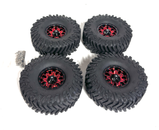 kovové beadlock disky + 4x pneu StrikeMT 1.9" 120x45mm