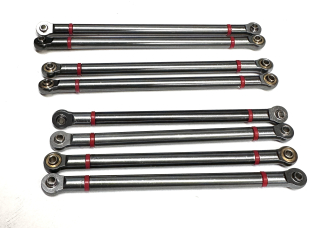 set kovových linků včetně kloubků 2x130mm+ 2x123mm + 4x115mm