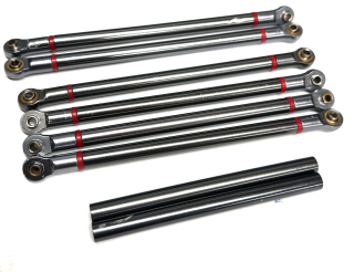 ZÁNOVNÍ set kovových linků včetně kloubků 2x130mm+ 4x123mm + 2x tyč 89mm