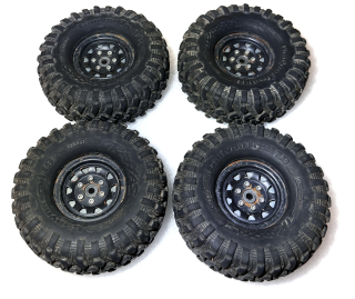 BAZAR - těžké kovové beadlock disky + pneu Traxxas Canyon Trail 1.9" + vložky DualStage