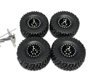 kovové beadlock disky 1.0" + pneu 57x25mm (110g)