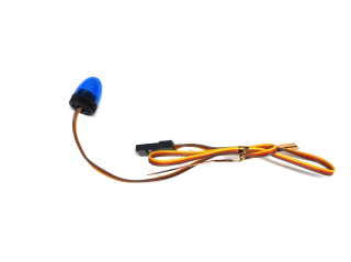 maják modrý 10mm s LED v6