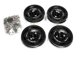 kovové beadlock disky 1.9 4ks černé (styl plecháč)