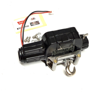 elektrický kovový naviják pro TRX-4 (černý) - těžký