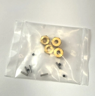rozšiřovací mosazné šestihrany 12mm tl.8mm