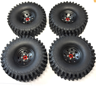 kovové beadlock disky + 4x pneu SS 120mm