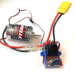 nové Traxxas XL-5 HV (nová verze) + Titan 21T 550 - konektor XT90