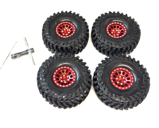 kovové beadlock disky 1.0" + pneu 63x25mm