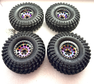 kovové deepdish beadlock disky + 4x pneu M/T 1.9" 114x45mm
