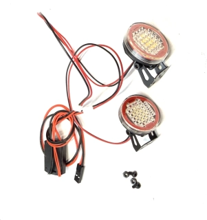 vysocesvítivé přídavné pracovní světlo 22mm + držáky + 2x LED s kabeláží a regulace