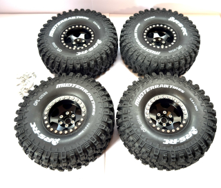 kovové deepdish beadlock disky + 4x pneu SuperSwamper 120mm