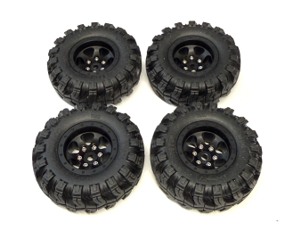 deepdish kovové beadlock disky + pneu MudPaw 1.0" 52x20mm