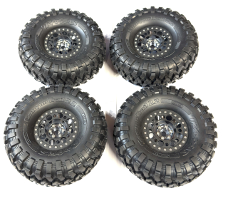 kovové beadlock disky 2.2"+ 4x pneu Traxxas Canyon Trail 135x56mm