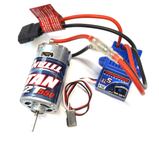 nový set- Traxxas stejnosměrný regulátor XL-5 LVD +motor Titan 12T