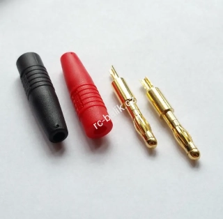 banánek 4mm pájecí 2ks s krytkou