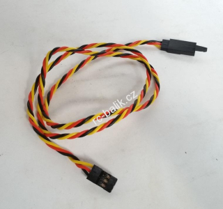 prodlužovací kroucený servo kabel 60cm 22AWG (s háky)