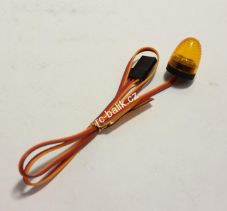 maják oranžový 13mm s LED v2