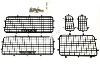 ochranné kovové mříže oken TRX-4 s nápisem DEFENDER 5ks